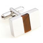 silver tone bar tigerwood bar banded cufflinks 3.jpg